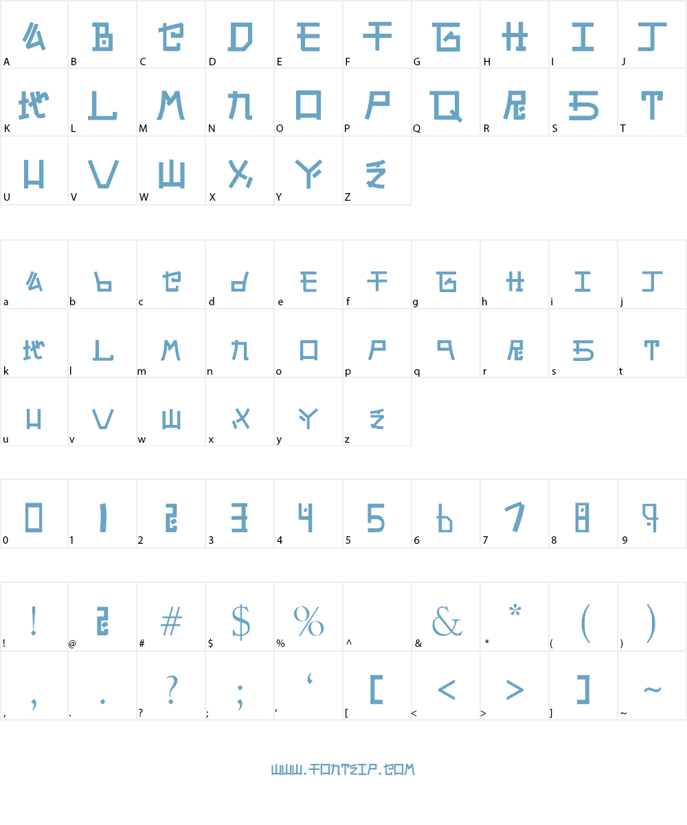 INF MarkerTK Font Character